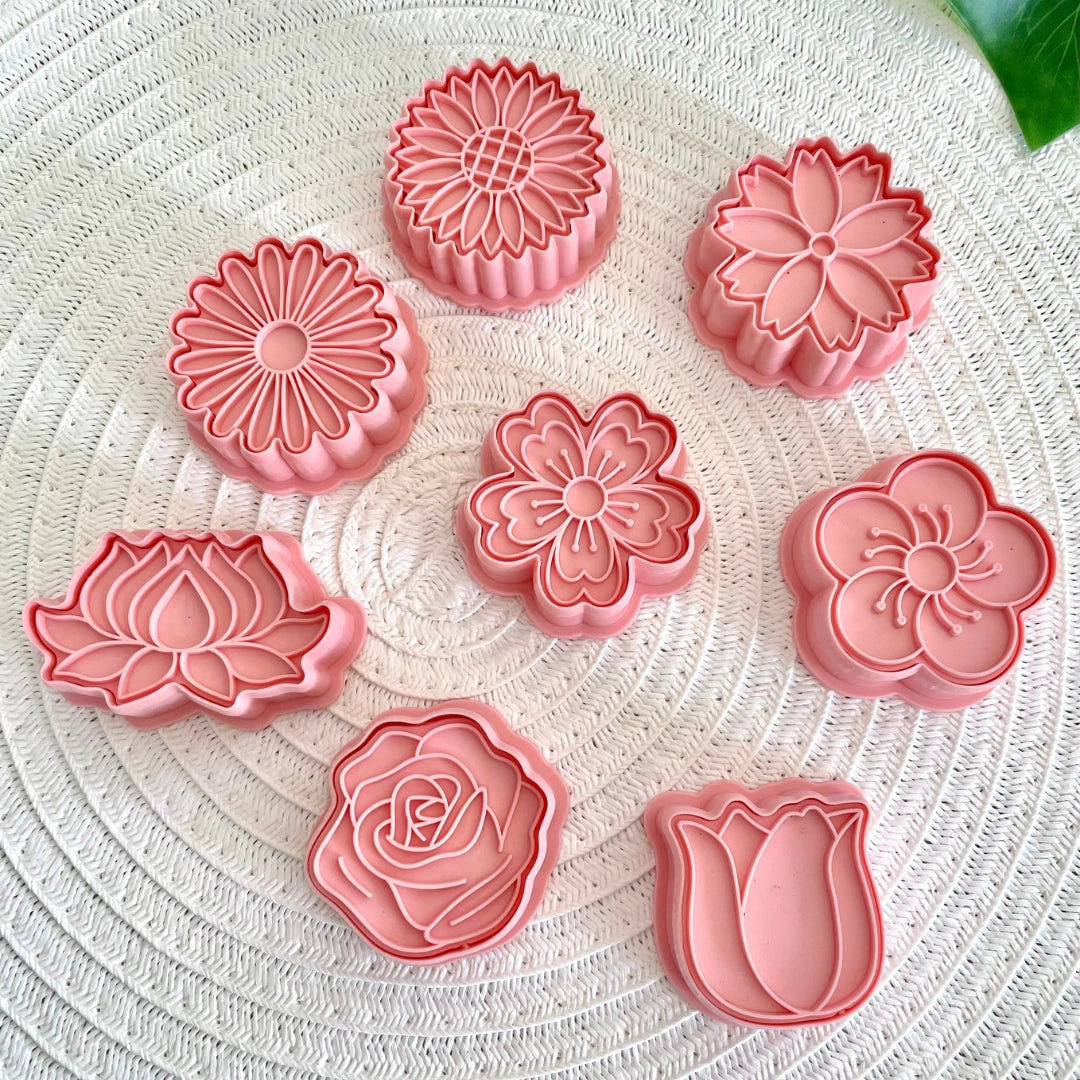 Flowers - Playdough Cutter & Stamp Set