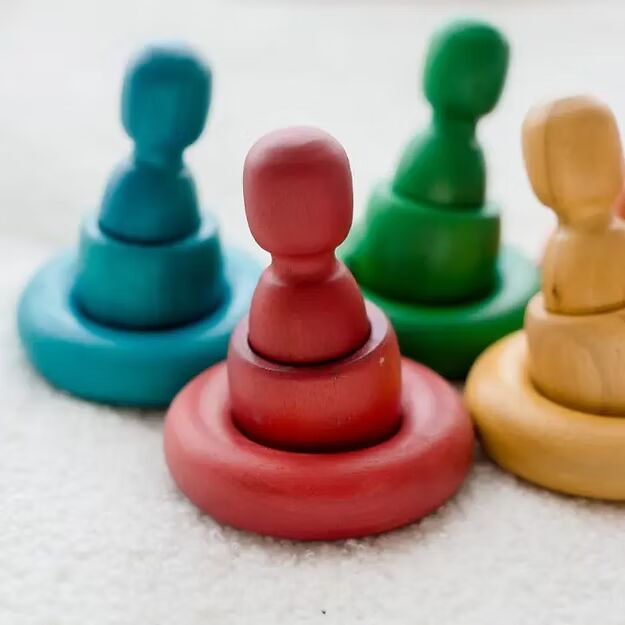 Rainbow People Cups and Rings