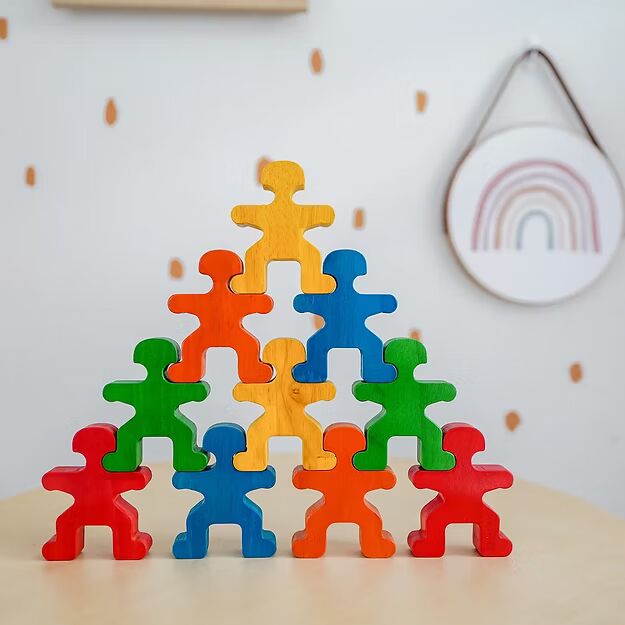 Rainbow Balancing People