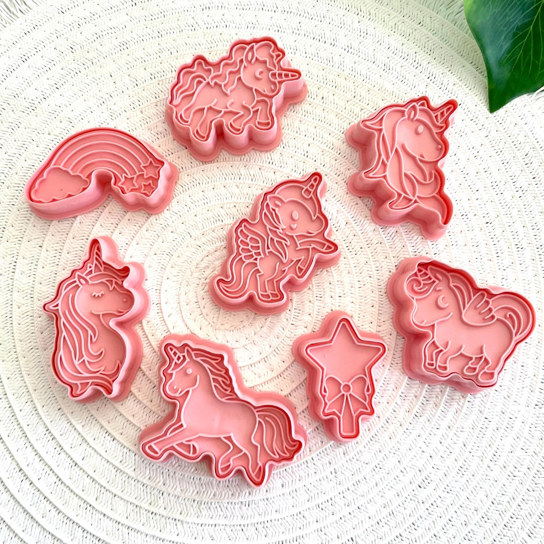 Unicorn - Playdough Cutter & Stamp Set