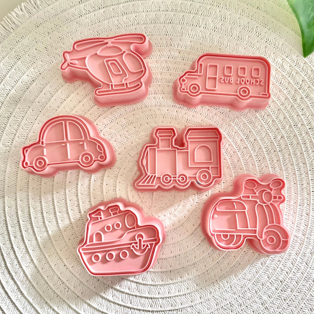 Transport - Playdough Cutter & Stamp Set