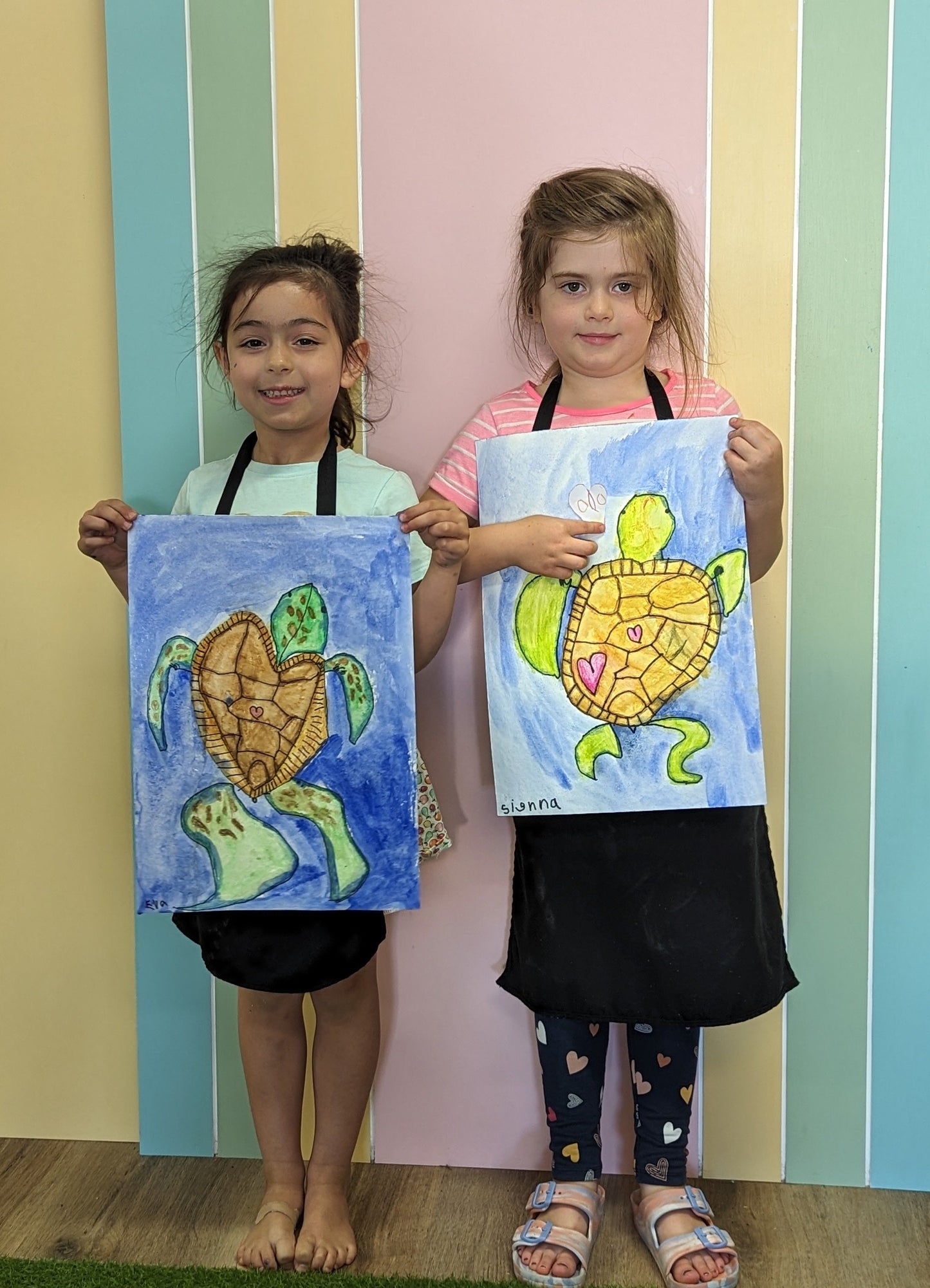 Directed Drawing & Watercolours Turtle (5-12 years)