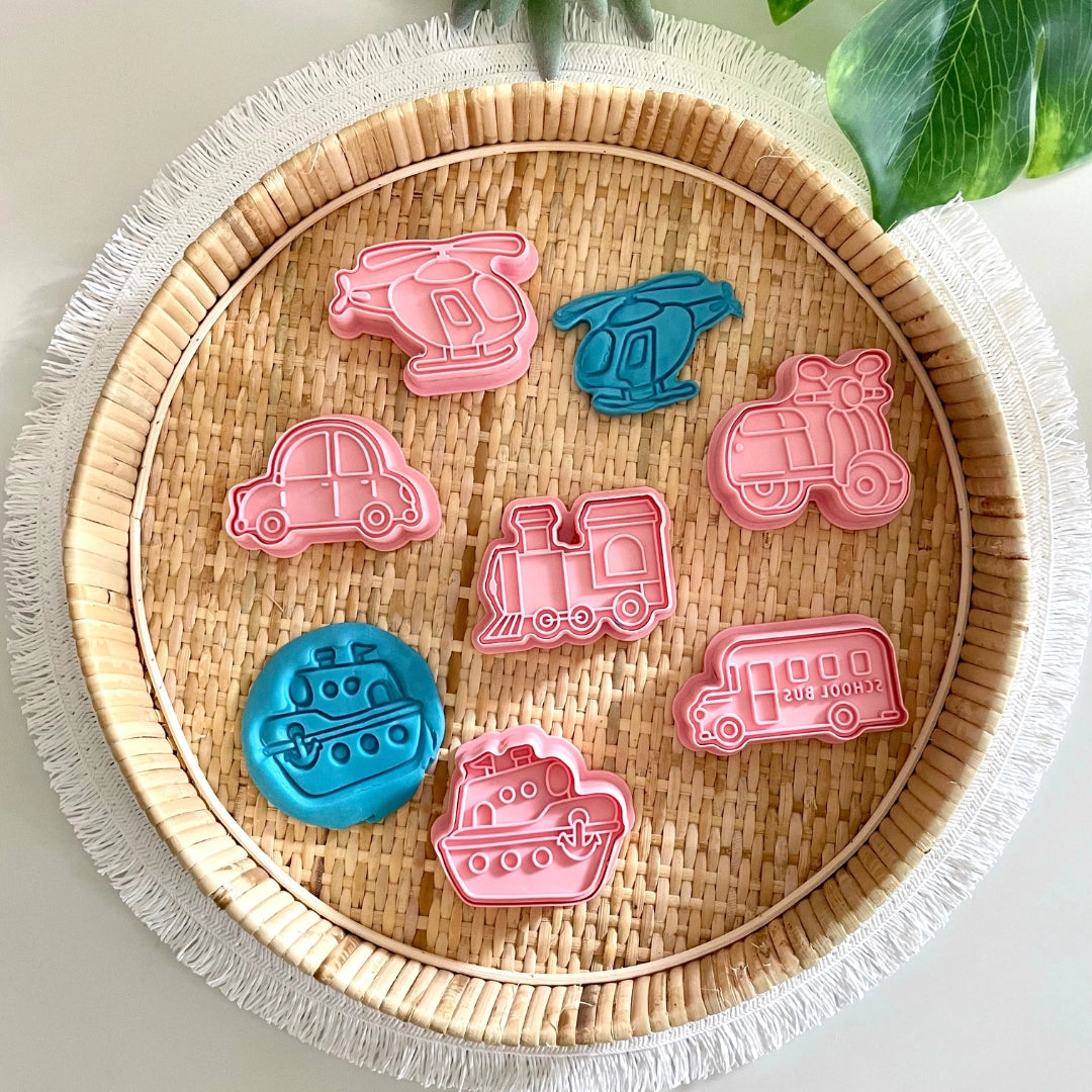 Transport - Playdough Cutter & Stamp Set