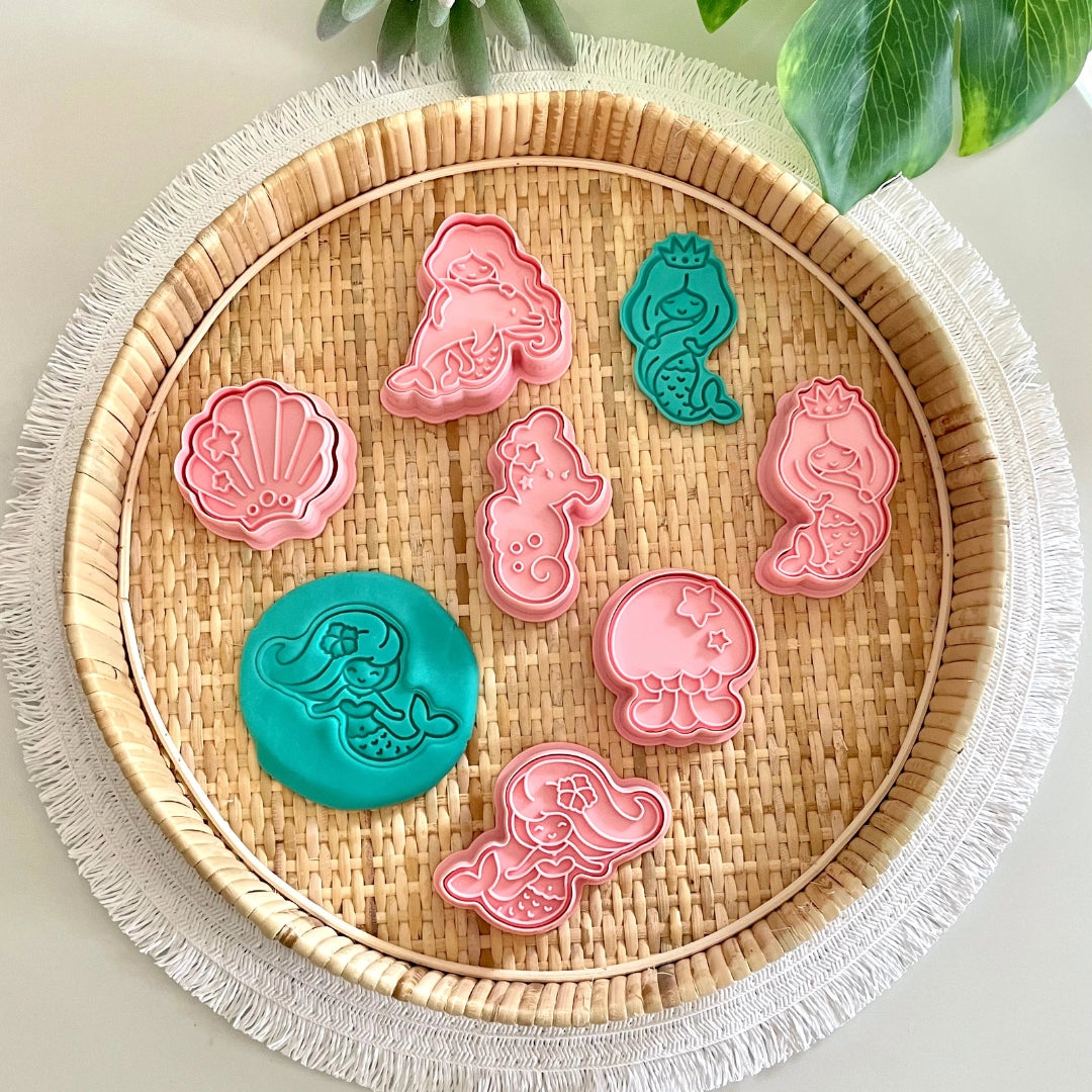 Mermaid - Playdough Cutter & Stamp Set