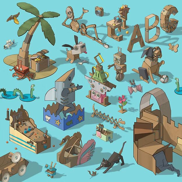 Explore | Upcycled Cardboard Construction Toolkit Makedo