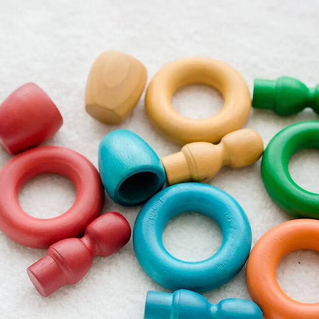 Rainbow People Cups and Rings
