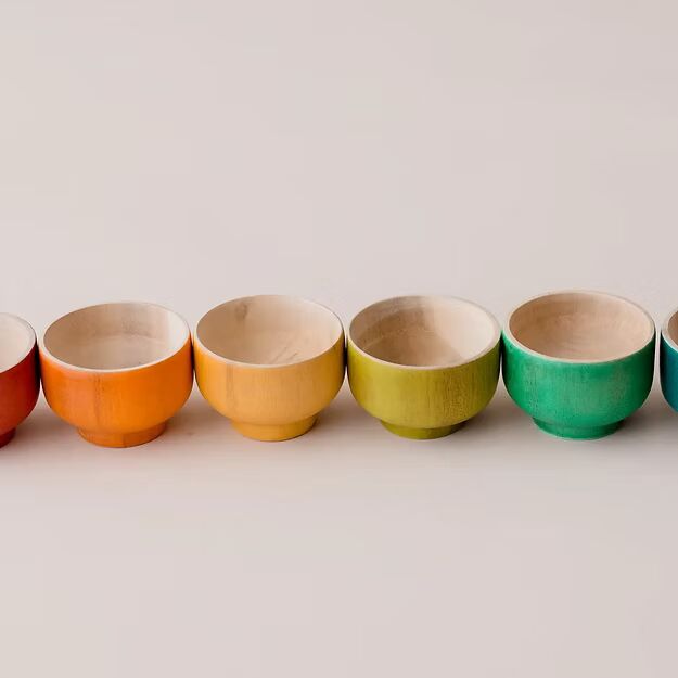 Rainbow Sorting Bowls (6 Pieces)