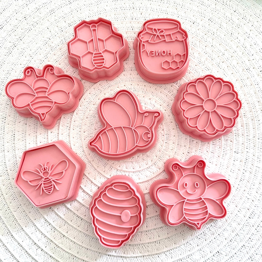Bees - Playdough Cutter & Stamp Set