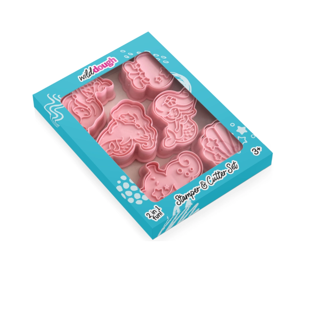 Mermaid - Playdough Cutter & Stamp Set