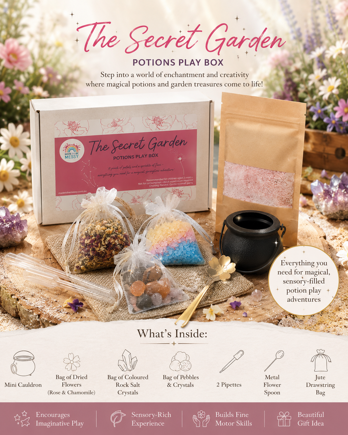 Mini Secret Garden Potions Play Box